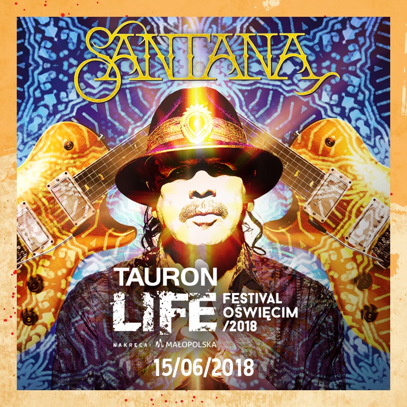 Santana gwiazdą Tauron Life Festival Oświęcim 2018!