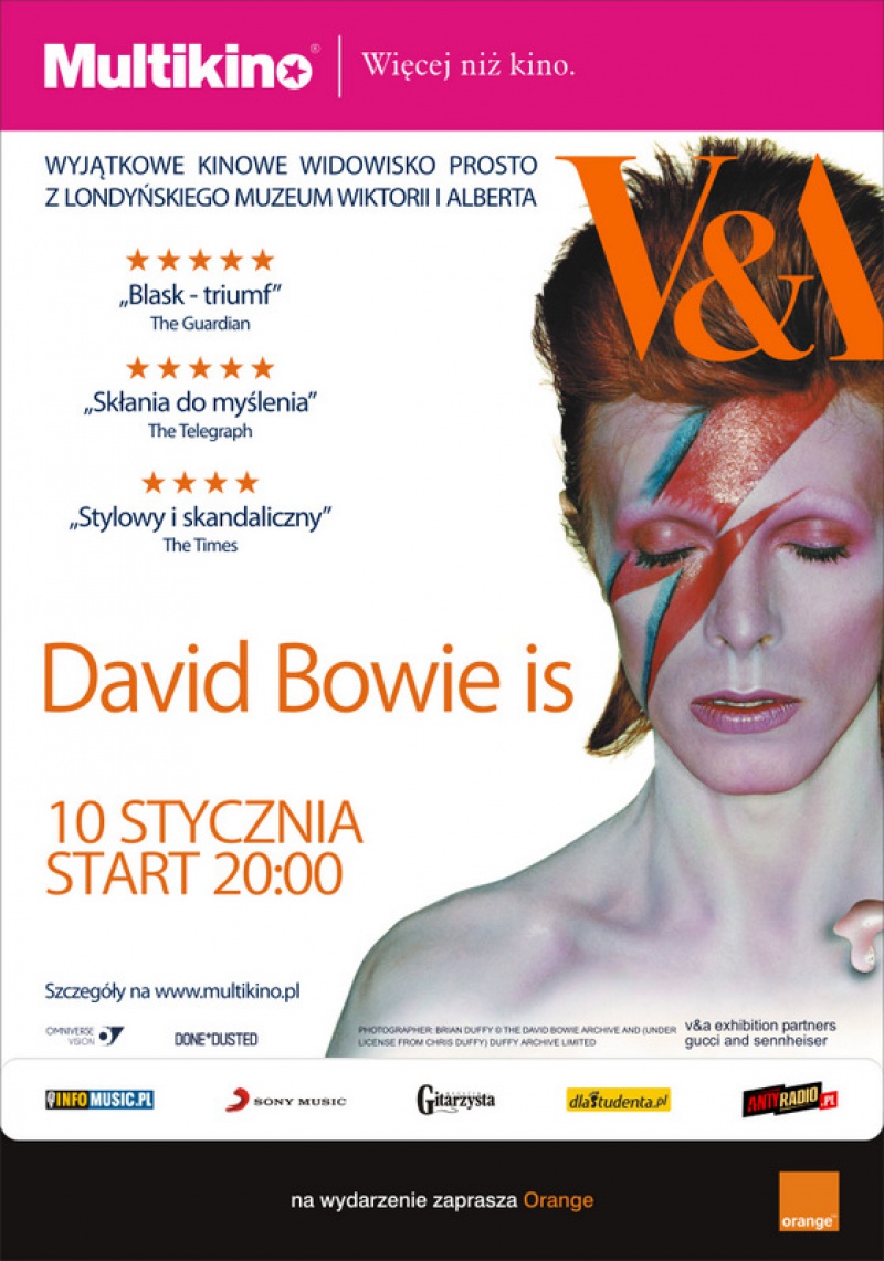Wystawa, która przesuwa granicę! –„David Bowie is” z Muzeum Wiktorii i Alberta w Multikinie!