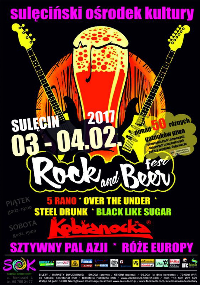 Rock And Beer Fest. w Sulęcinie 03-04 lutego 2017