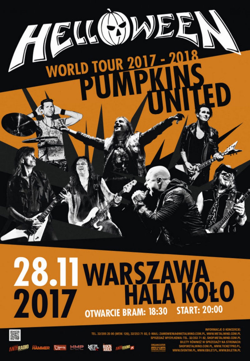 Bilety na Helloween Pumpkins United w sprzedaży