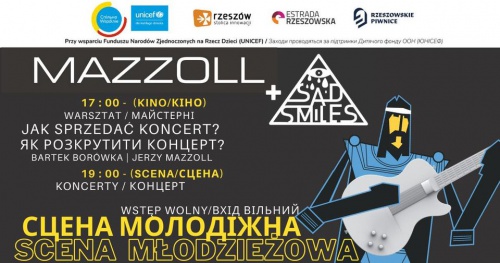 Warsztaty dla kapel i managerów + koncert Sad Smiles! Rzeszów! Niedziela!