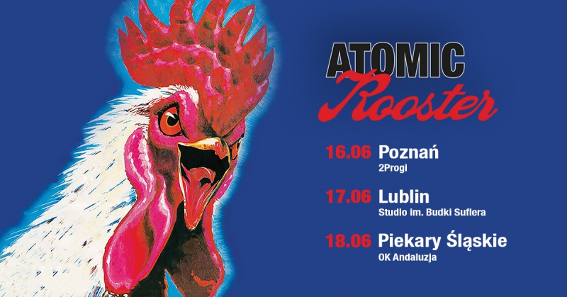 Legenda Atomic Rooster zagra trzy koncerty w Polsce !