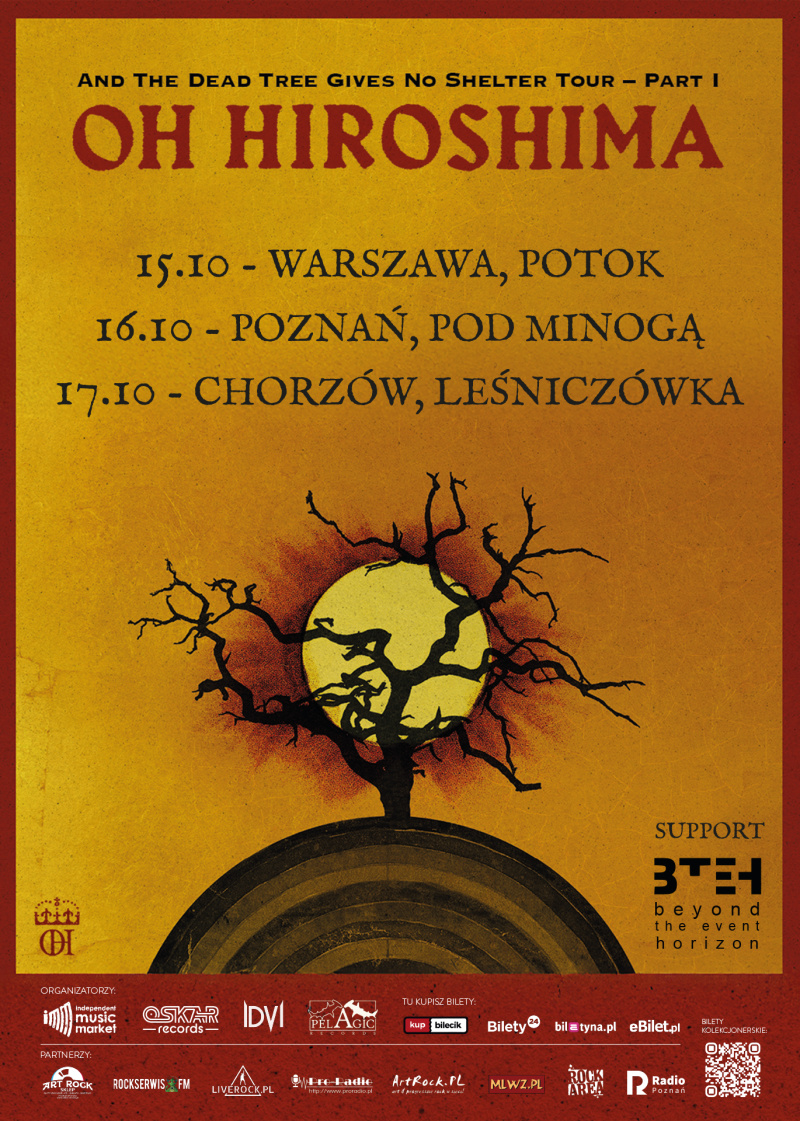 Oh Hiroshima na trzech wyjątkowych koncertach w Polsce!