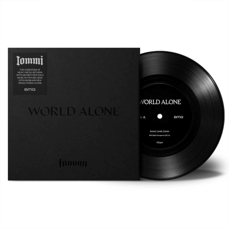 Tony Iommi. Wydanie winylowe singla 'World Alone'