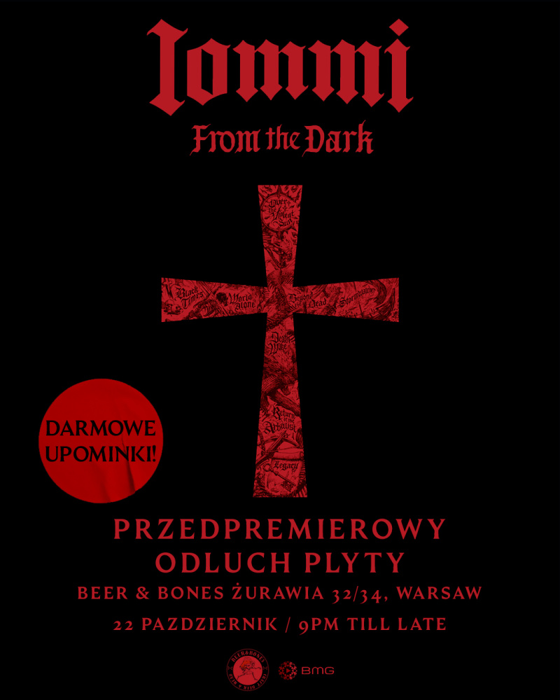 TONY IOMMI "FROM THE DARK" ŚWIATOWE ODSŁUCHY PRZEDPREMIEROWE 22 PAŹDZIERNIKA 2026