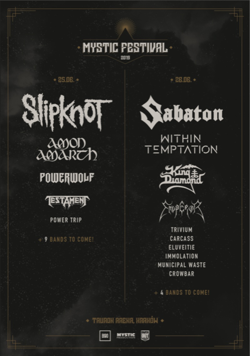 SABATON, WITHIN TEMPTATION, ELUVEITIE, IMMOLATION, CROWBAR i POWER TRIP dołączają do składu MYSTIC FESTIVAL!