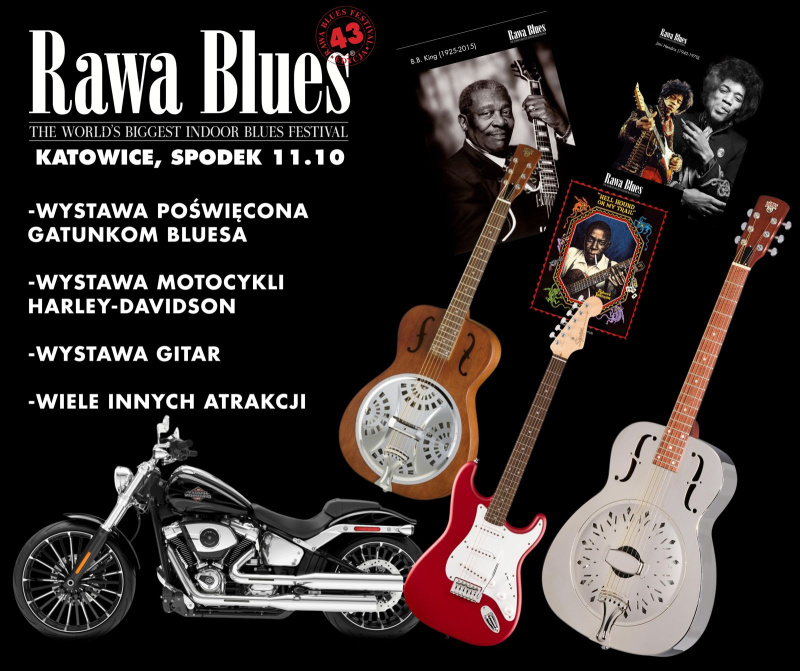 KULTOWY FESTIWAL RAWA BLUES, POWRACA DO SPODKA JUŻ 11.10!