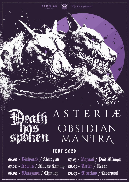 WSPÓLNA TRASA: OBSIDIAN MANTRA, ASTERIÆ ORAZ DEATH HAS SPOKEN