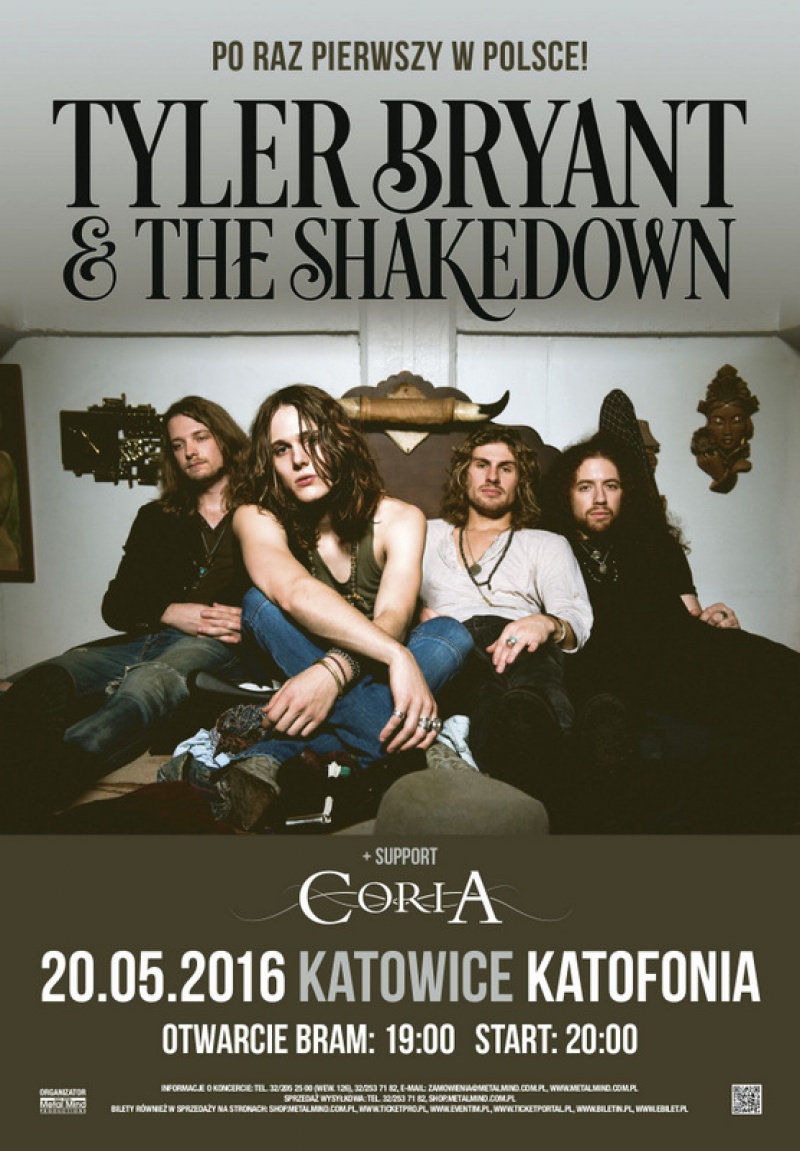 Tyler Bryant & the Shakedown – nowy teledysk, koncert za tydzień!