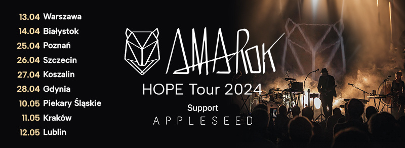 Amarok wyrusza w trasę z nowym albumem "Hope"!