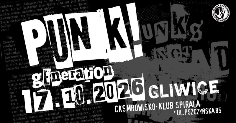 PUNK GENERATION 2026 GRA Z MUZYKĄ PRZECIWKO RASIZMOWI