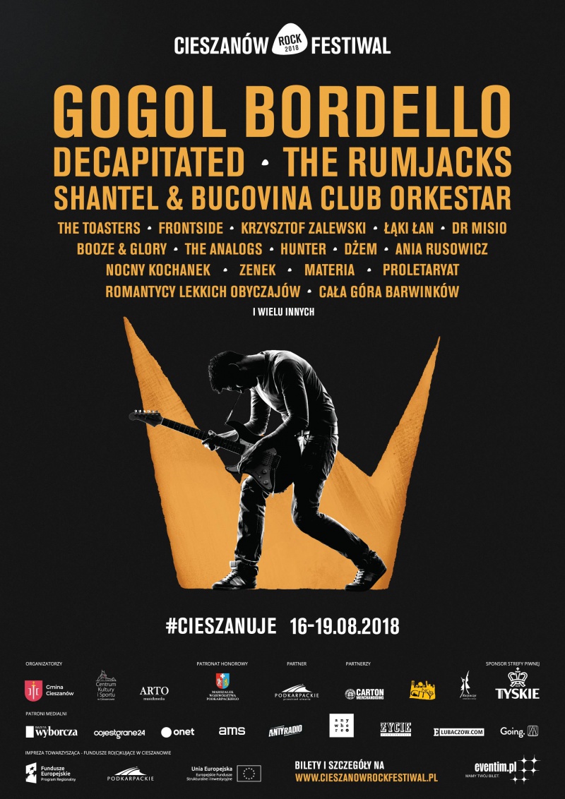 PROGRAM GODZINOWY SCENY GŁÓWNEJ I ALTERNATYWNEJ CIESZANÓW ROCK FESTIWAL 2018!