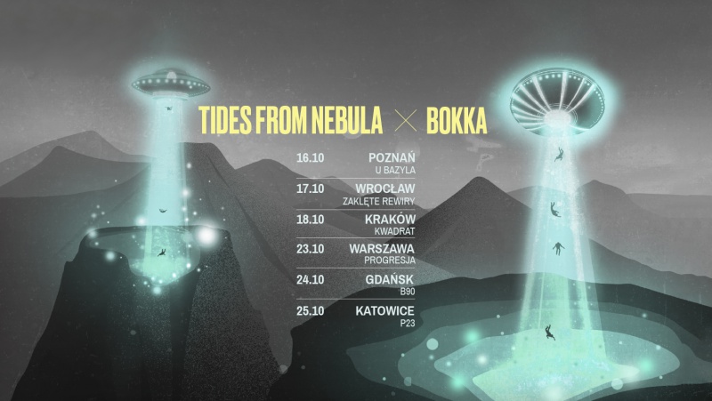 BOKKA I TIDES FROM NEBULA WYRUSZAJĄ RAZEM W JESIENNĄ TRASE KONCERTOWĄ!!!