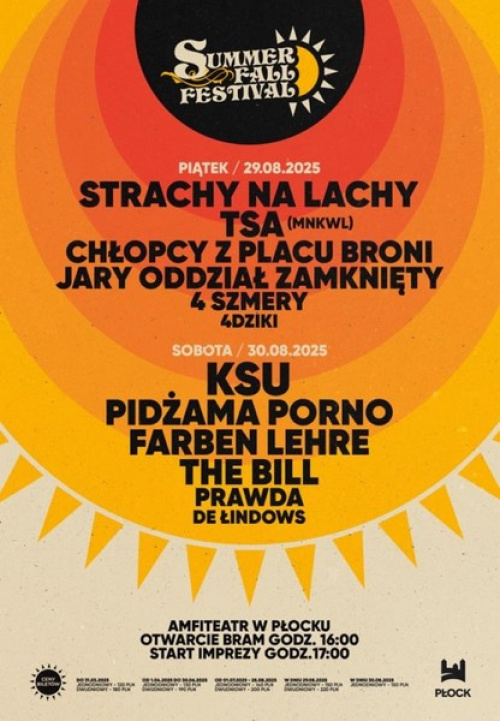 Zespół FARBEN LEHRE zaprasza na SUMMER FALL FESTIWAL 2025 w naszym rodzinnym Płocku !!!