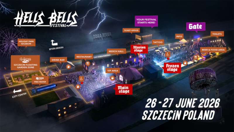 Hells Bells Festival w Szczecinie, nowy, rockowy festiwal na rozpoczęcie wakacji.