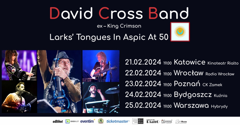 David Cross Band - rusza trasa celebrująca 50. rocznicę albumu "Larks’ Toungues in Aspic" zespołu King Crimson