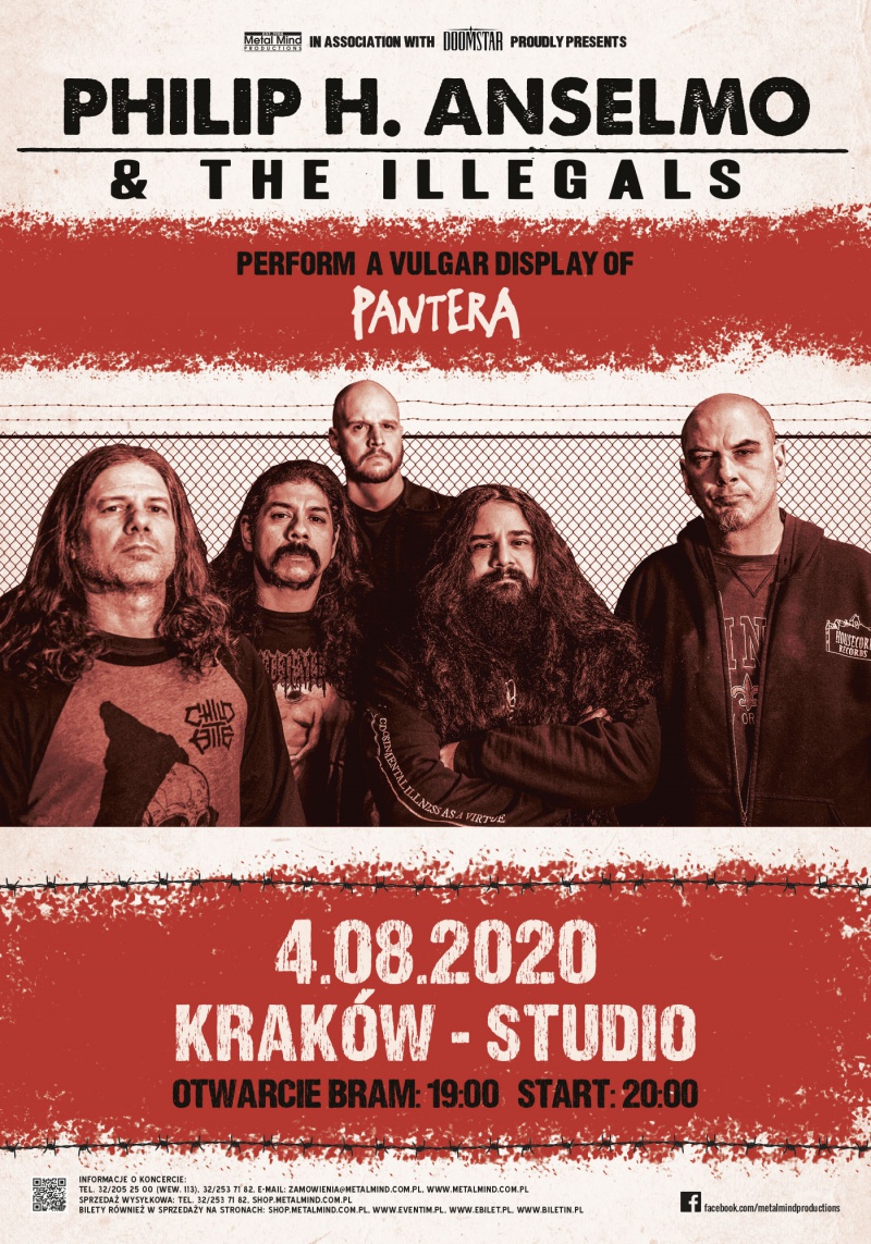 Philip H. Anselmo & the Illegals ponownie w Polsce!
