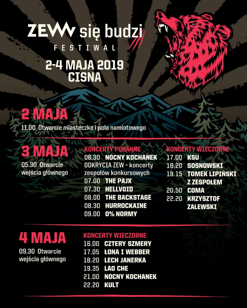 ZEW znów obudzi się w Bieszczadach w majówkę 2019