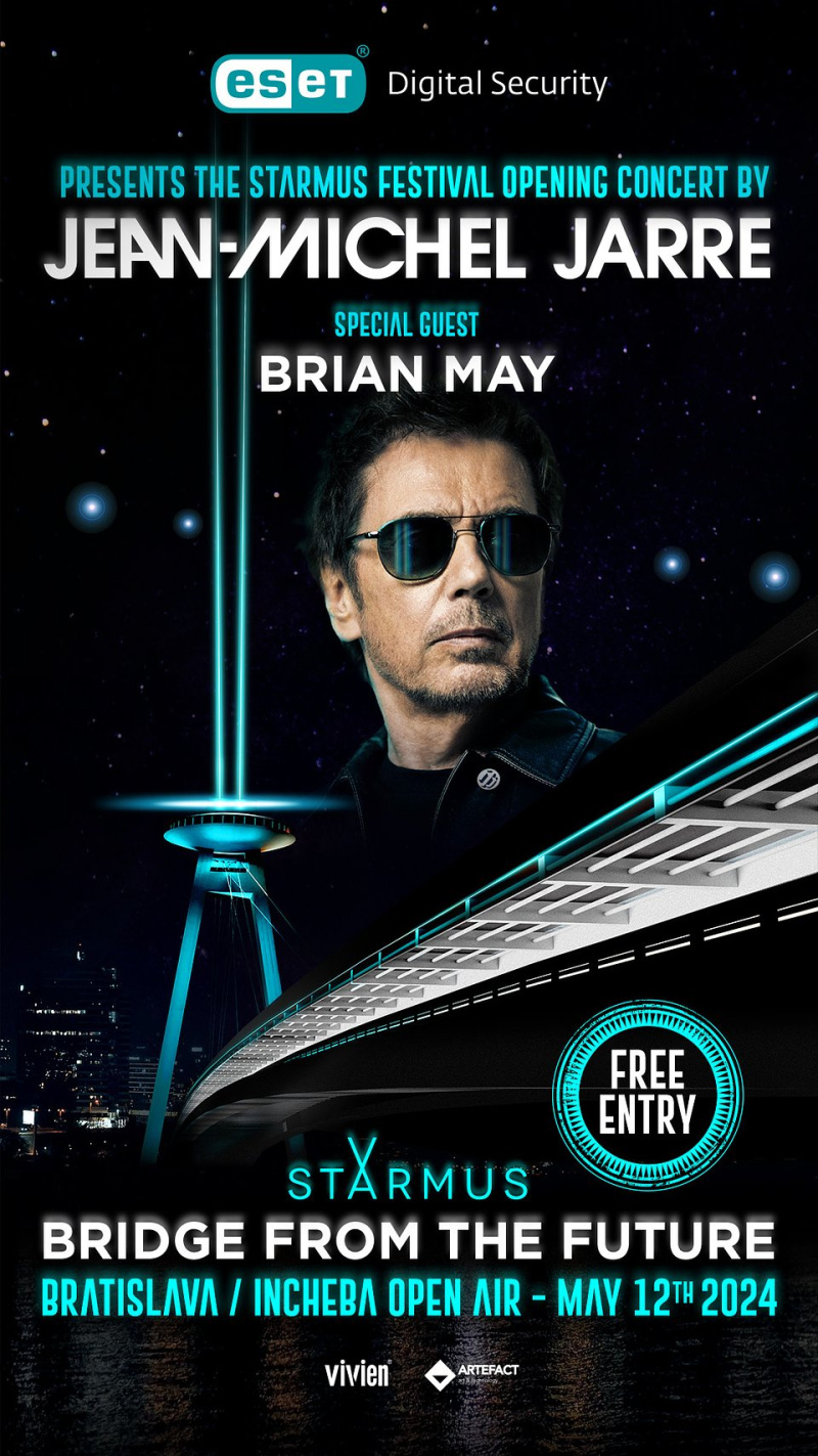 Jean-Michel Jarre na  specjalnym show w Bratysławie