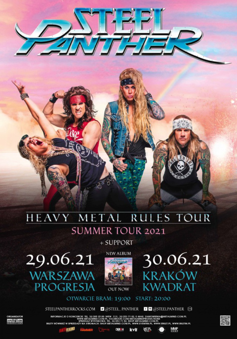 Steel Panther na dwóch koncertach w Polsce!