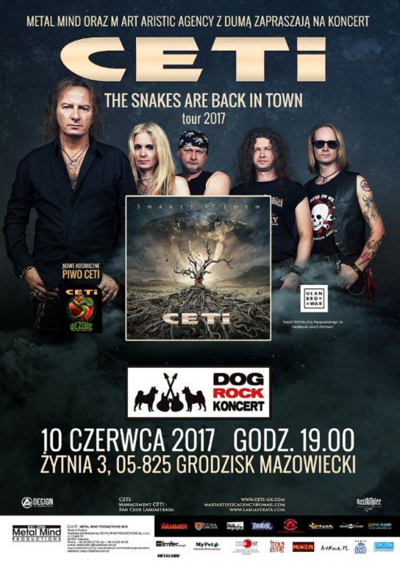 Zbliża się czerwcowa odsłona trasy&quot; Snakes Are Back In Town&quot;  grupy CETI