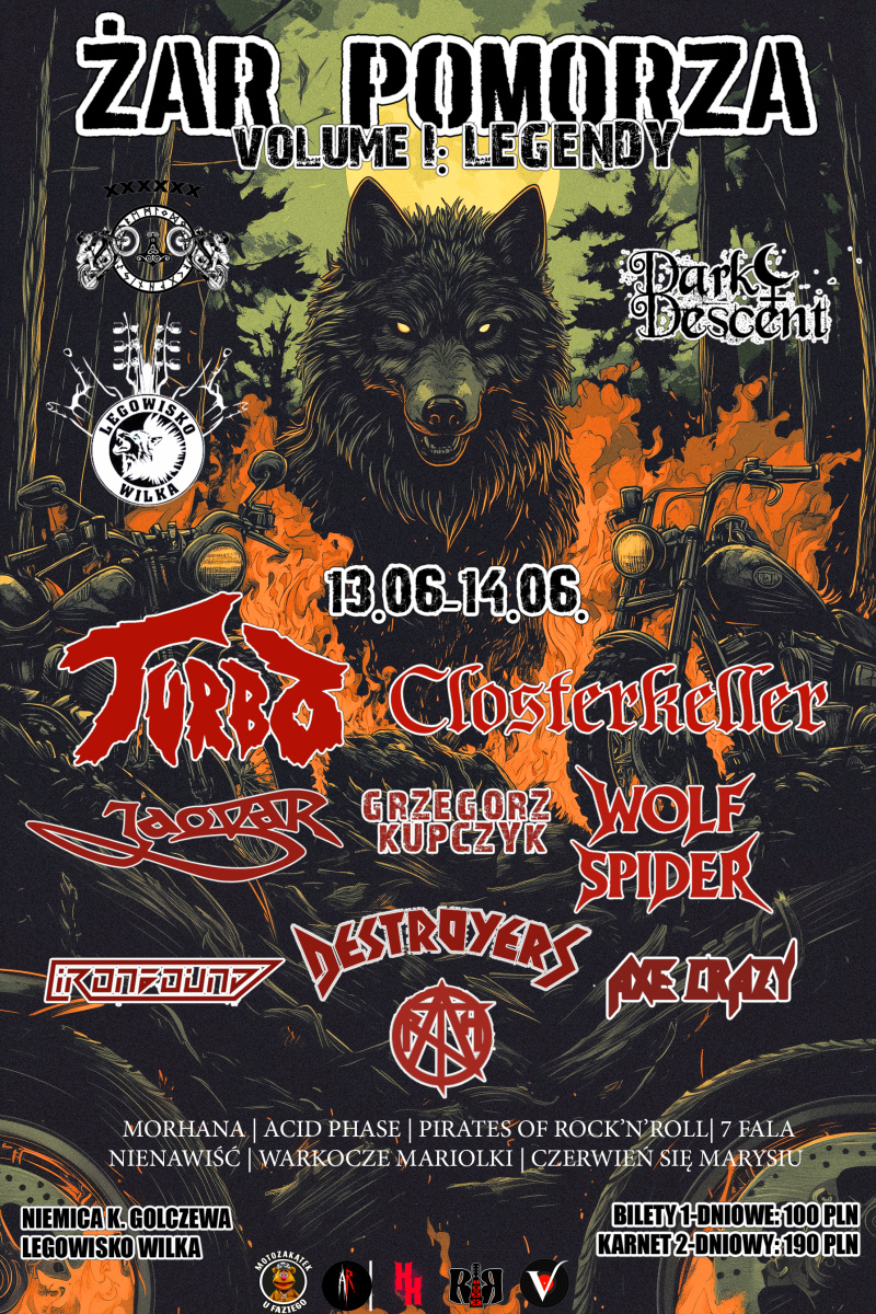 Festiwal "Żar Pomorza" - Legandy polskiego rocka (13-14 czerwca 2025)