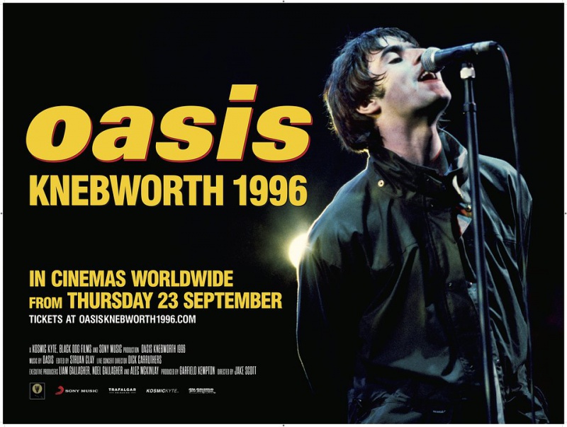 Kultowy koncert Oasis z Knebworth z 1996 roku już we wrześniu na dużym ekranie!